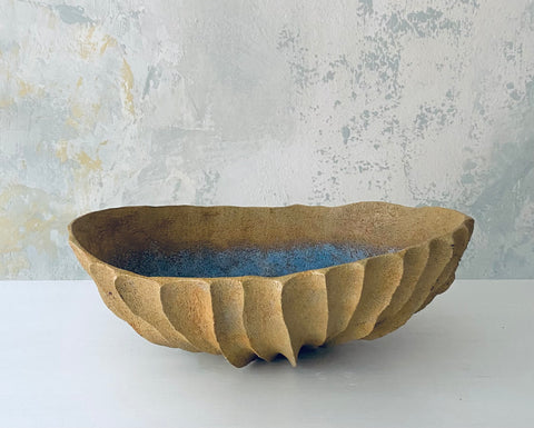 -SOLD- Yellow Hollow Vessel