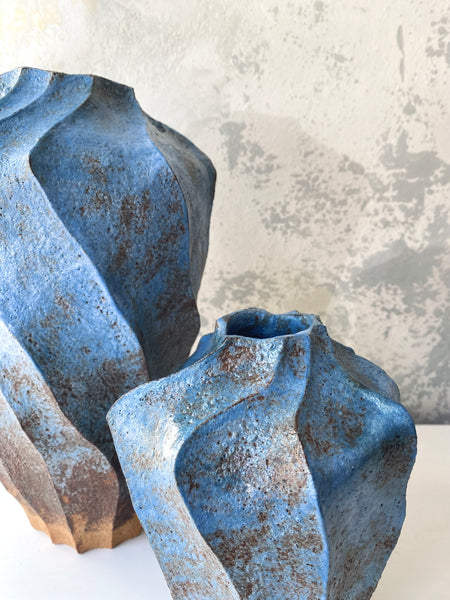 Large Triangle Spiral Vase