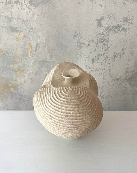 -SOLD- Small White Cloud Vase
